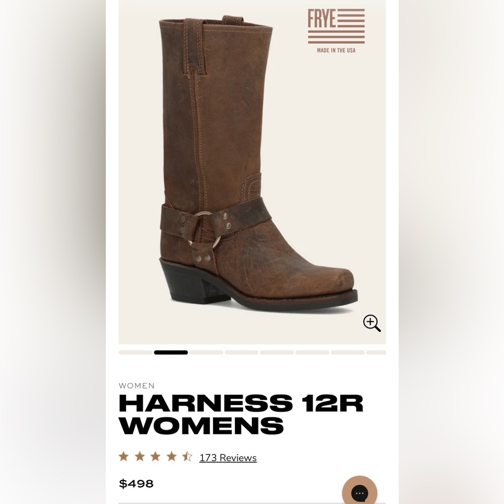 Frye Harness 12R Brown Mid-Calf Boot - Picture 14 of 14